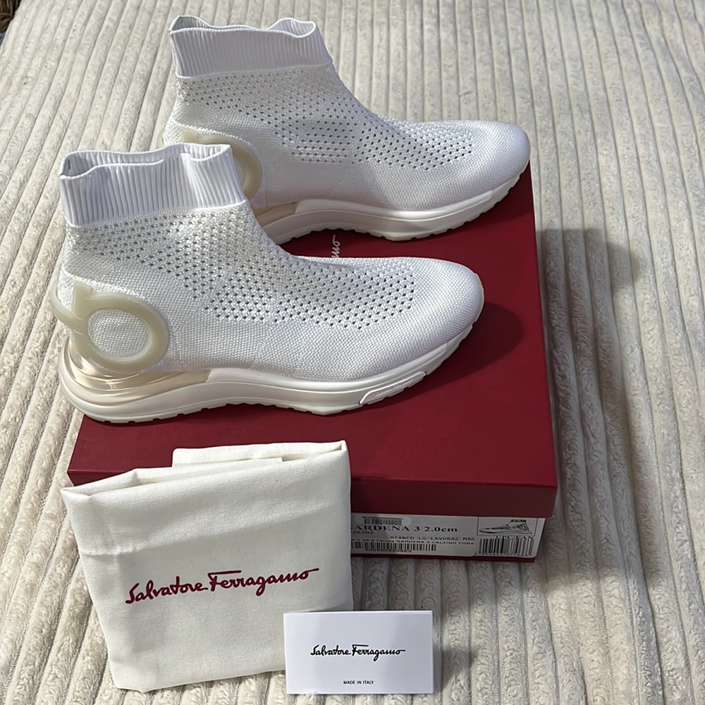 Salvatore Ferragamo Gardena sock sneakers